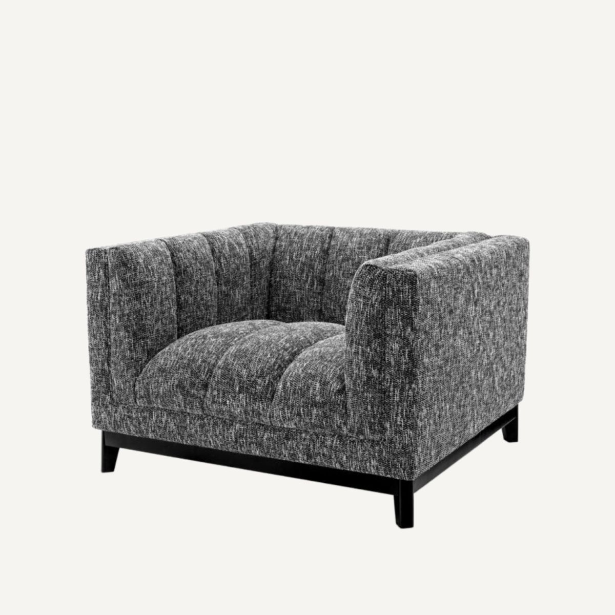 Fauteuil en tissu noir | Eichholtz Ditmar | REMO-HOME, mobilier et décoration d'intérieur