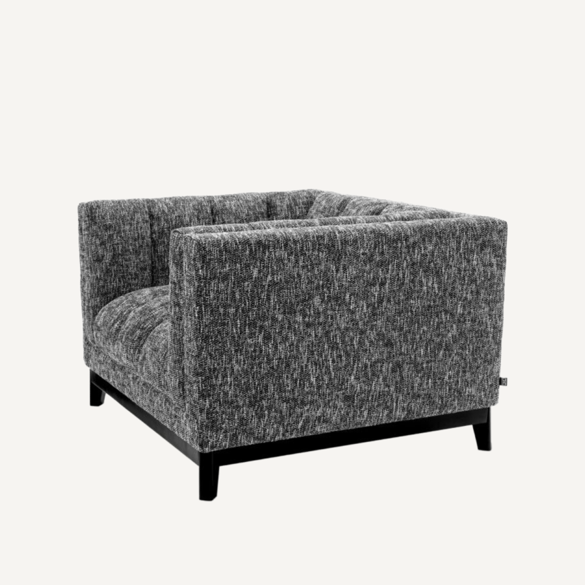 Fauteuil en tissu noir | Eichholtz Ditmar | REMO-HOME, mobilier et décoration d'intérieur