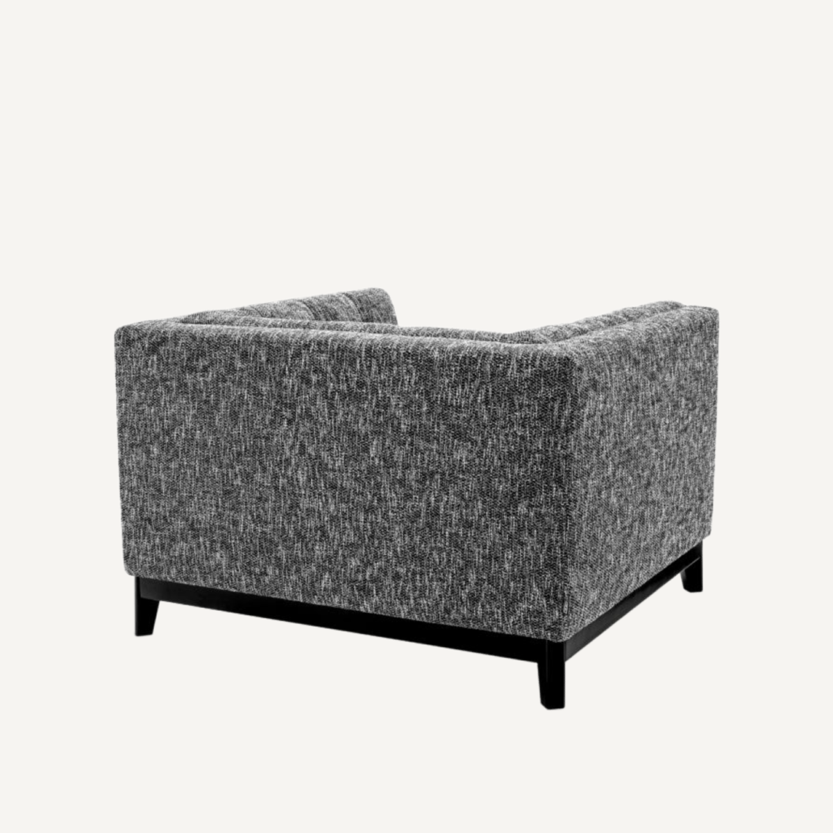 Fauteuil en tissu noir | Eichholtz Ditmar | REMO-HOME, mobilier et décoration d'intérieur