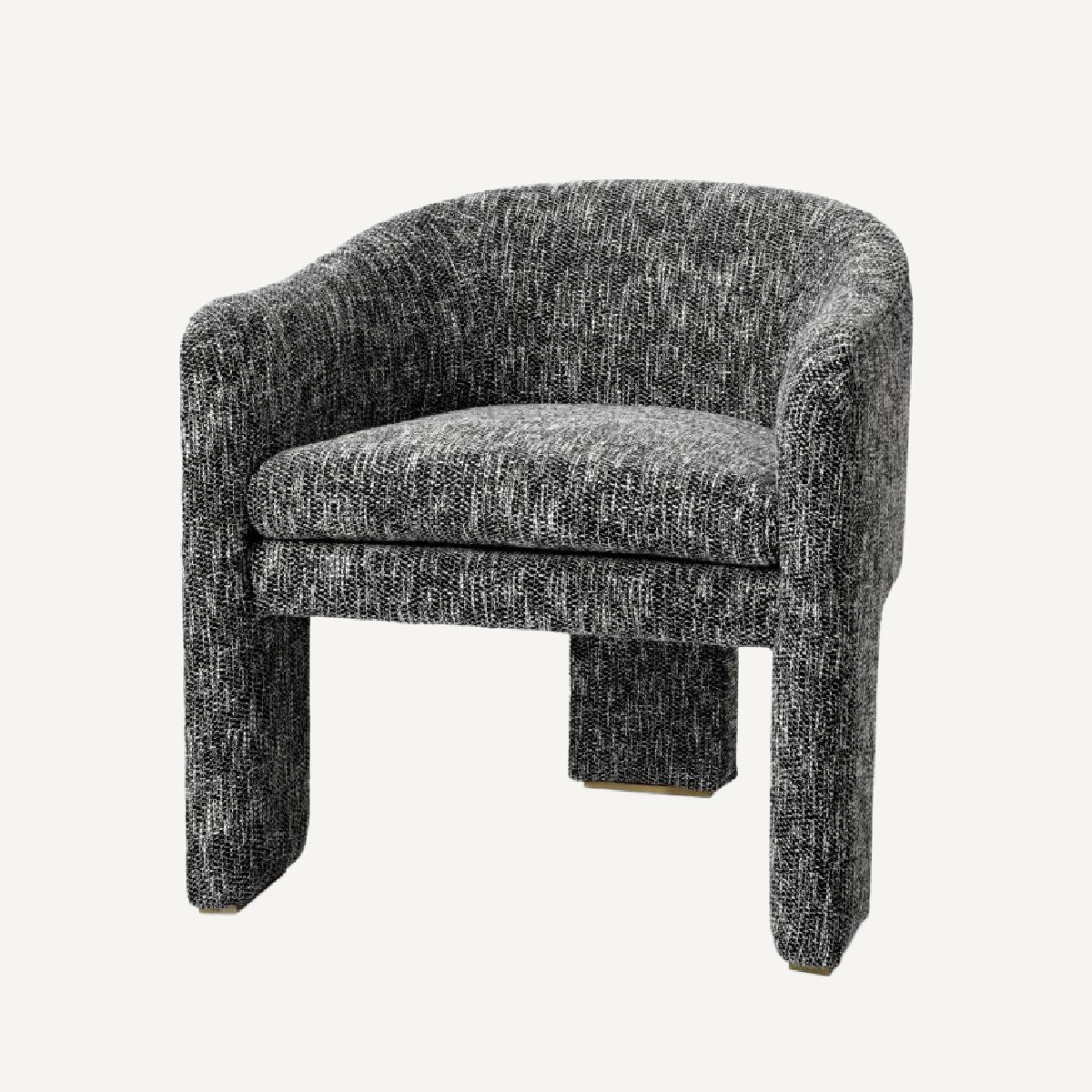 Fauteuil en tissu noir | Eichholtz Pebbles | REMO-HOME, mobilier et décoration d'intérieur