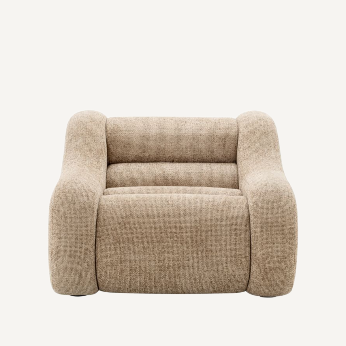 Fauteuil en tissu sable | Eichholtz Carbone | REMO-HOME, mobilier et décoration d'intérieur