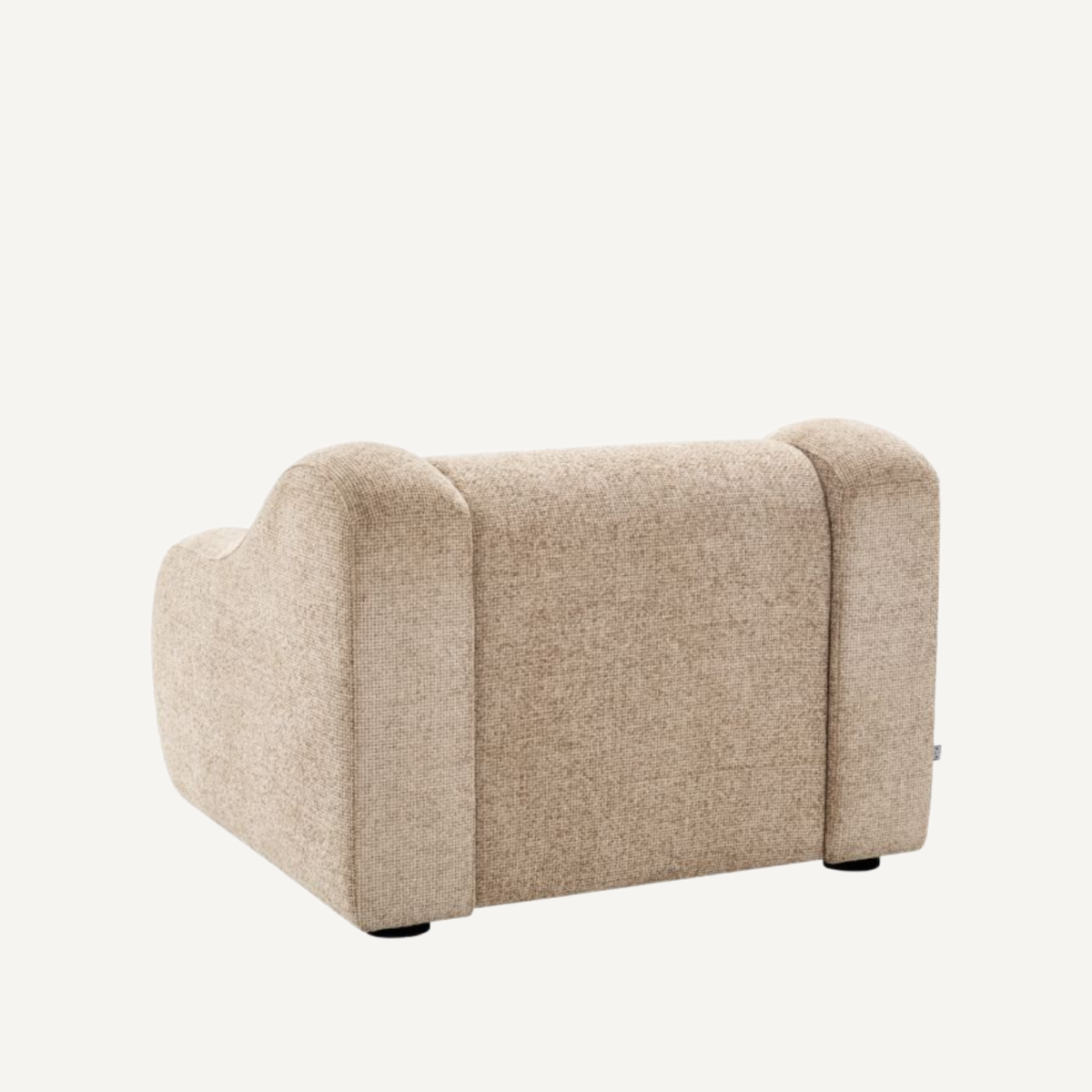 Fauteuil en tissu sable | Eichholtz Carbone | REMO-HOME, mobilier et décoration d'intérieur