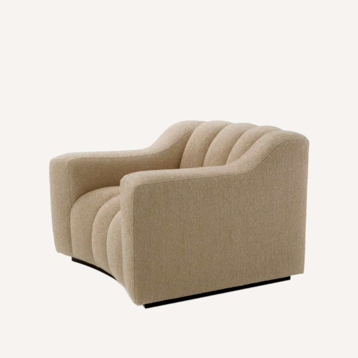 Fauteuil en tissu sable | Eichholtz Kelly | REMO-HOME, mobilier et décoration d'intérieur