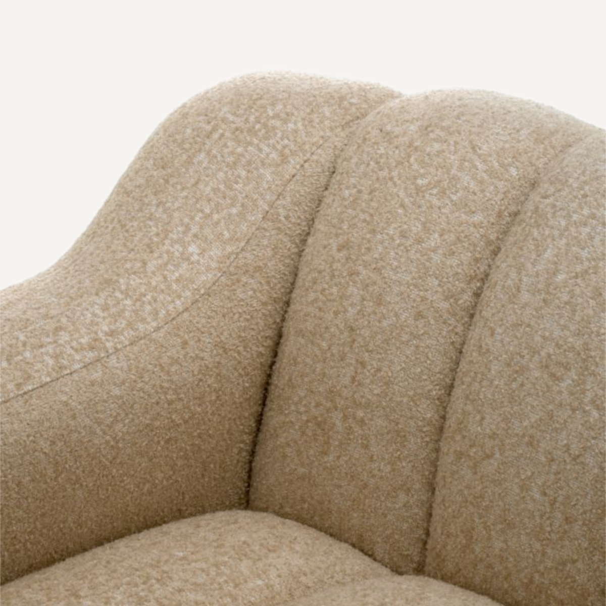 Fauteuil en tissu sable | Eichholtz Kelly | REMO-HOME, mobilier et décoration d'intérieur