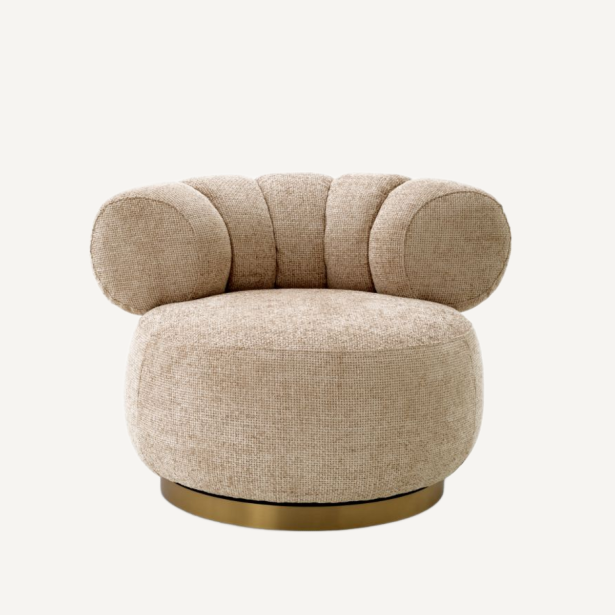 Fauteuil en tissu sable | Eichholtz Phedra | REMO-HOME, mobilier et décoration d'intérieur