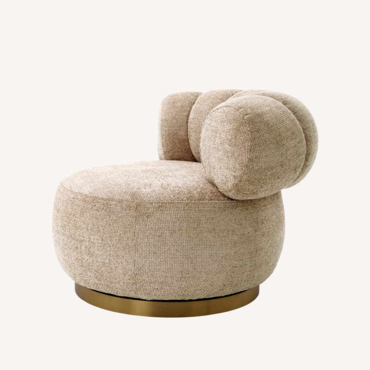 Fauteuil en tissu sable | Eichholtz Phedra | REMO-HOME, mobilier et décoration d'intérieur