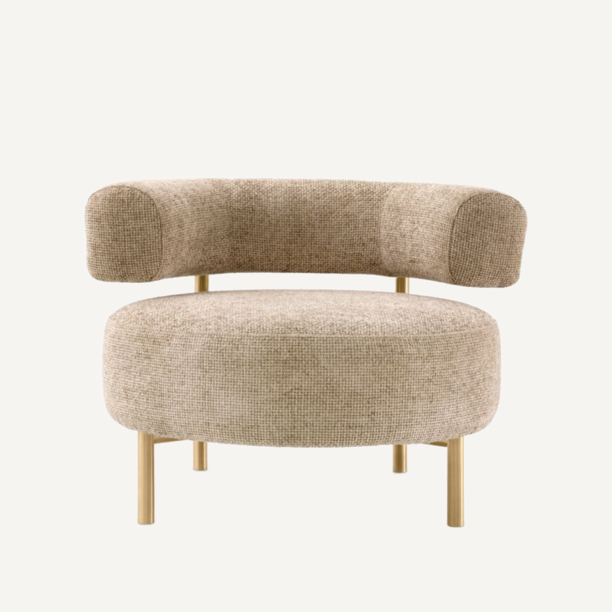 Fauteuil en tissu sable | Eichholtz Thompson | REMO-HOME, mobilier et décoration d'intérieur