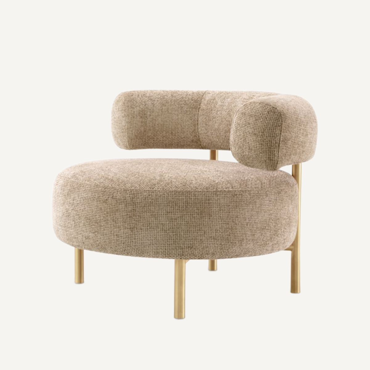 Fauteuil en tissu sable | Eichholtz Thompson | REMO-HOME, mobilier et décoration d'intérieur