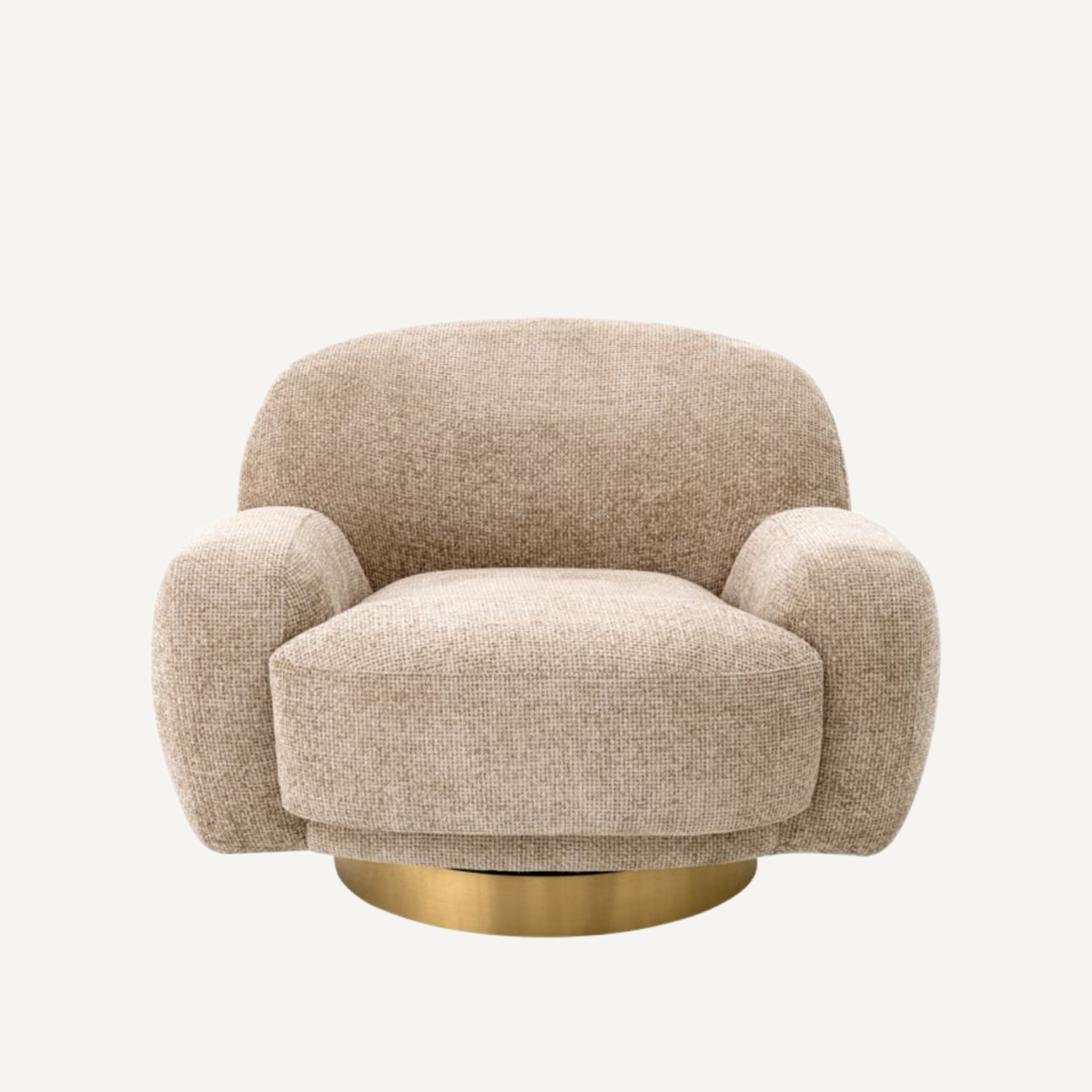 Fauteuil en tissu sable | Eichholtz Udine | REMO-HOME, mobilier et décoration d'intérieur