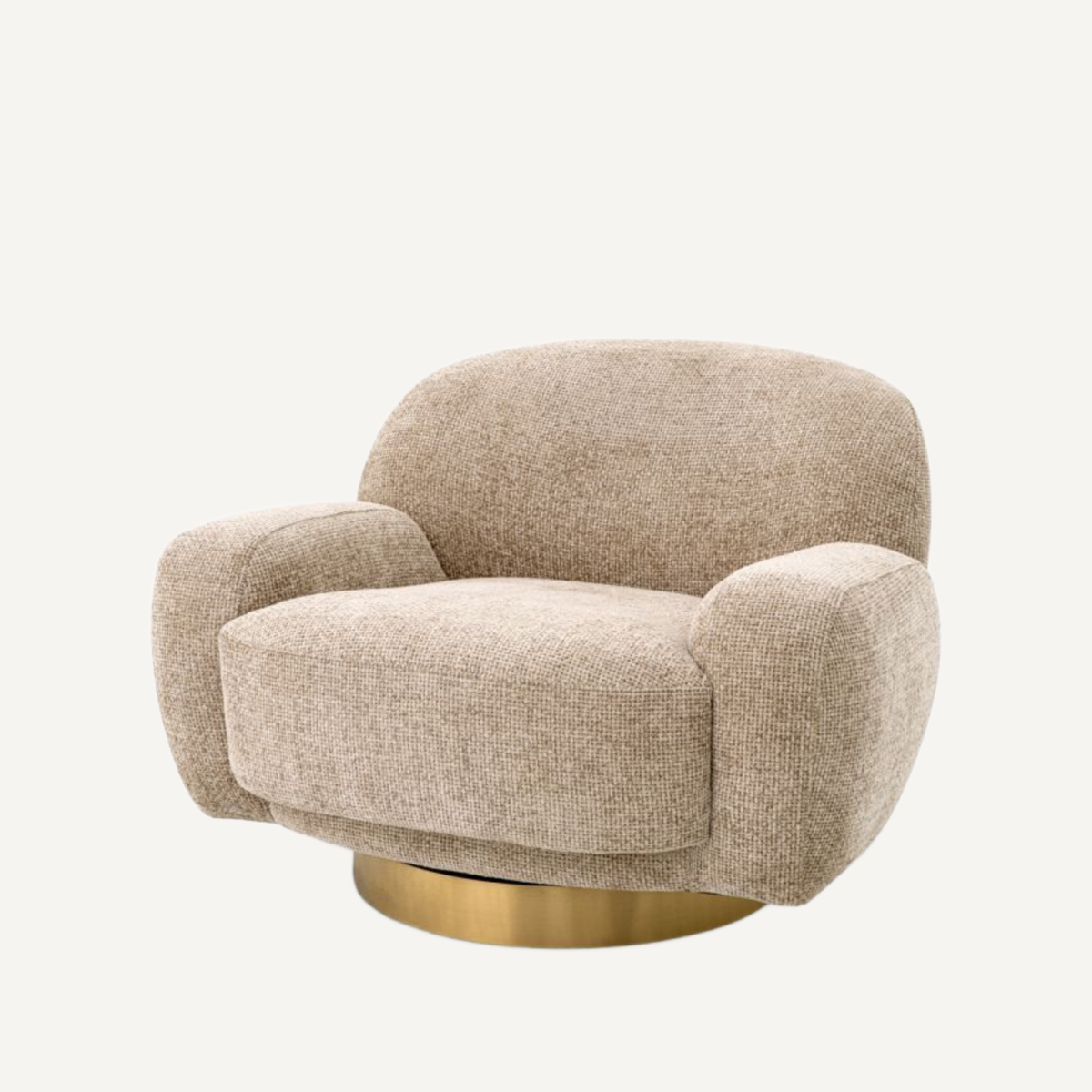 Fauteuil en tissu sable | Eichholtz Udine | REMO-HOME, mobilier et décoration d'intérieur