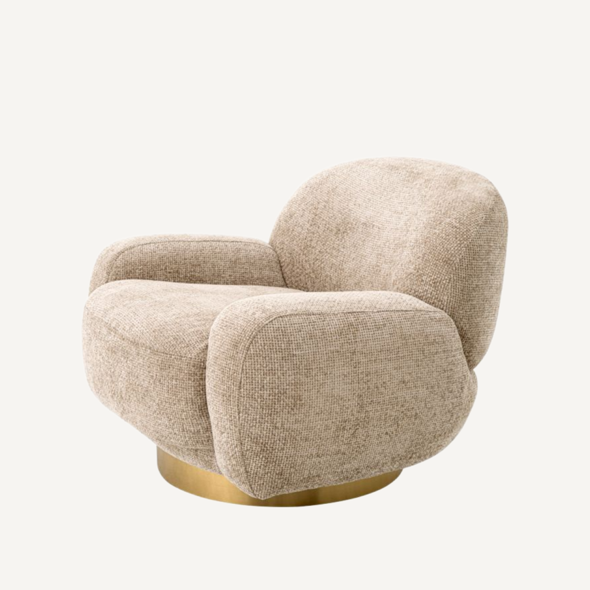 Fauteuil en tissu sable | Eichholtz Udine | REMO-HOME, mobilier et décoration d'intérieur