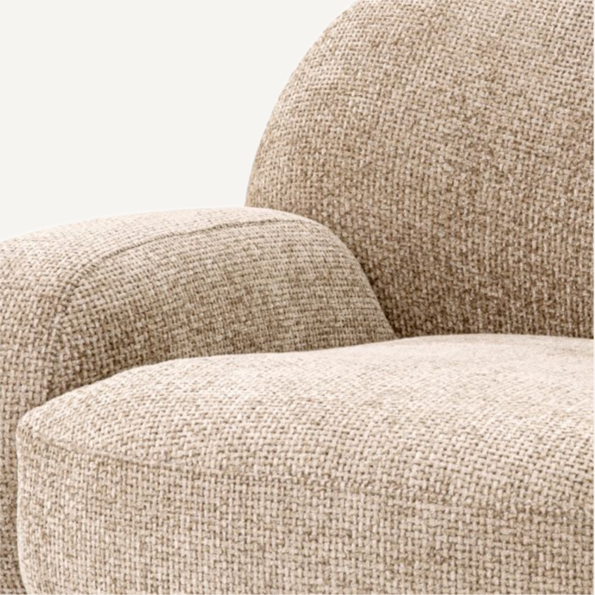 Fauteuil en tissu sable | Eichholtz Udine | REMO-HOME, mobilier et décoration d'intérieur