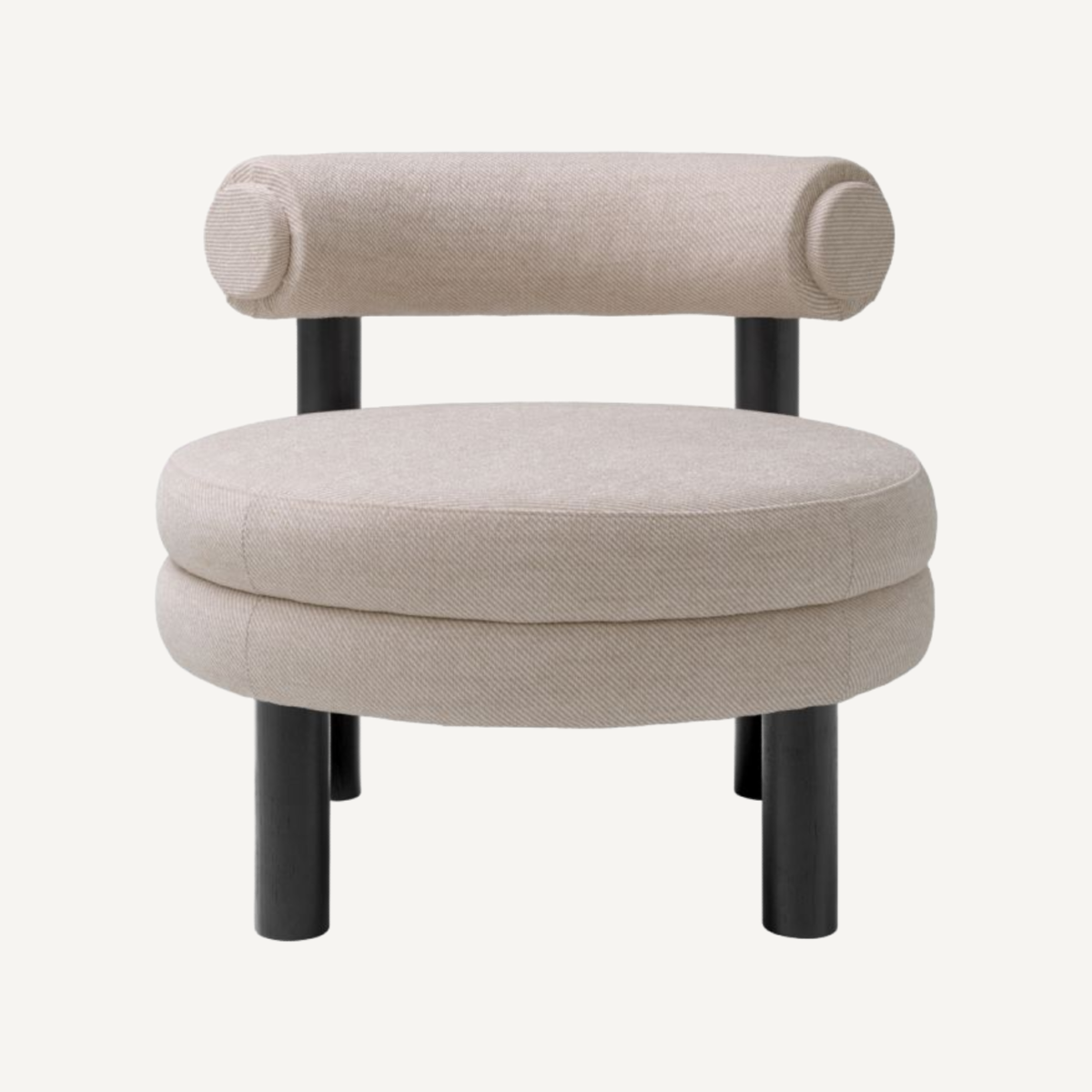 Fauteuil en tissu sable | Eichholtz Zoey | REMO-HOME, mobilier et décoration d'intérieur