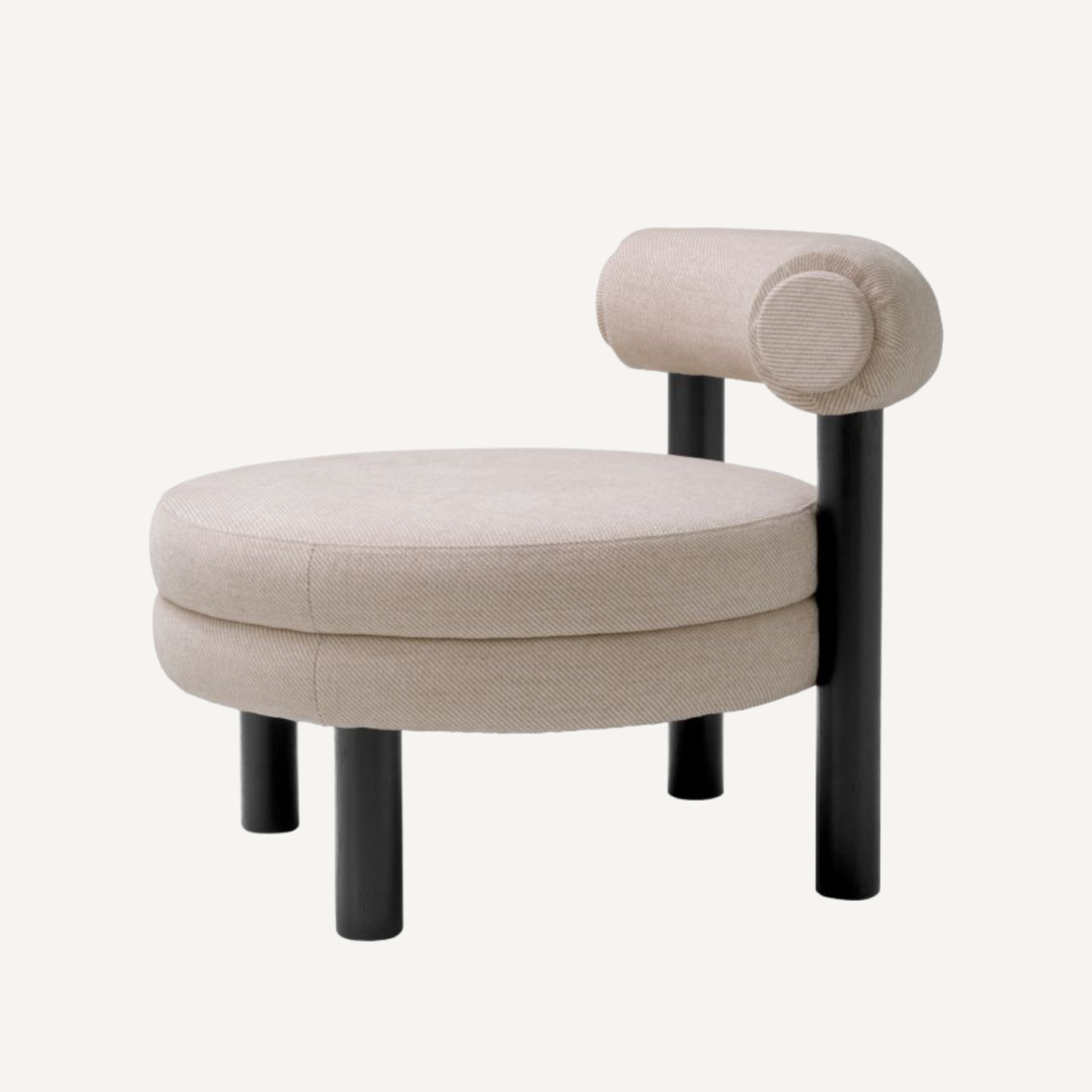 Fauteuil en tissu sable | Eichholtz Zoey | REMO-HOME, mobilier et décoration d'intérieur