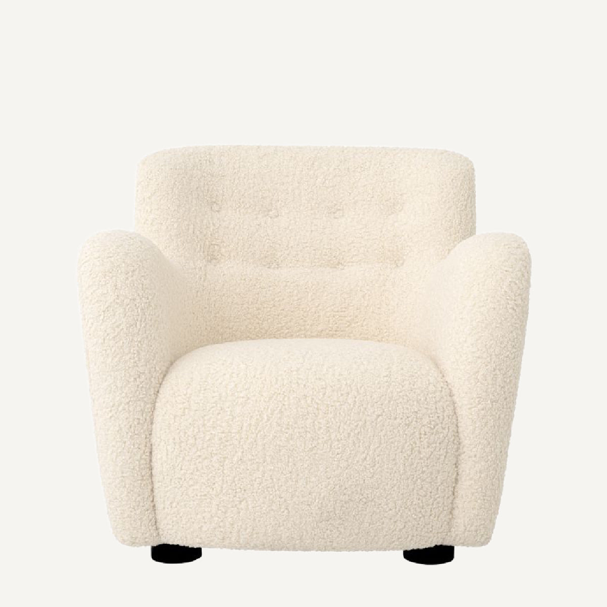 Fauteuil en tissu sherpa blanc | Eichholtz Bixby | REMO-HOME, mobilier et décoration d'intérieur