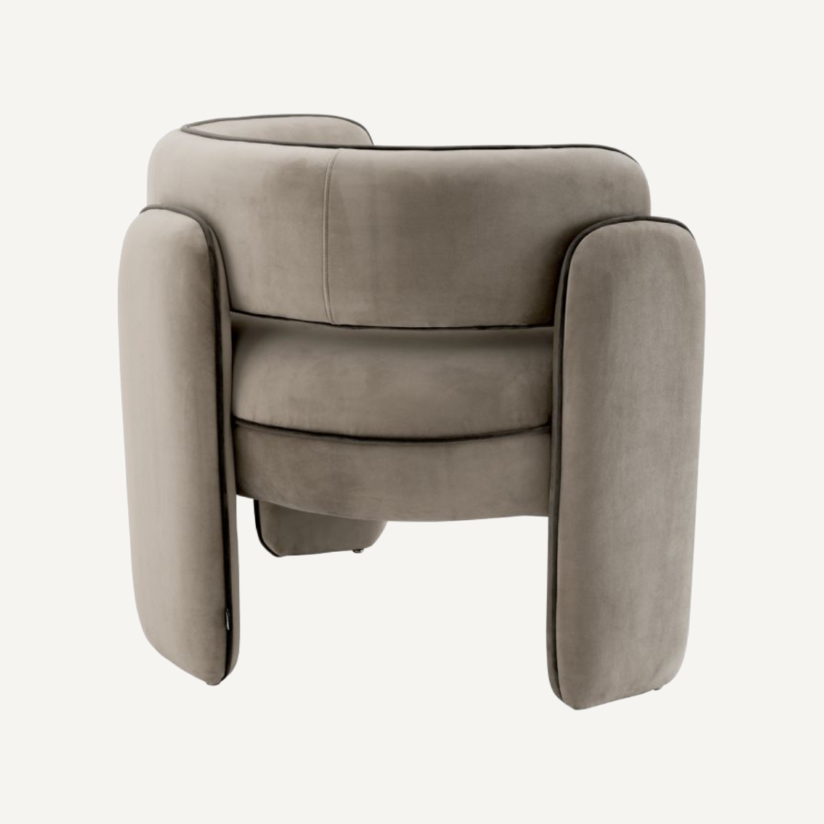 Fauteuil en velours greige | Eichholtz Chaplin | REMO-HOME, mobilier et décoration d'intérieur