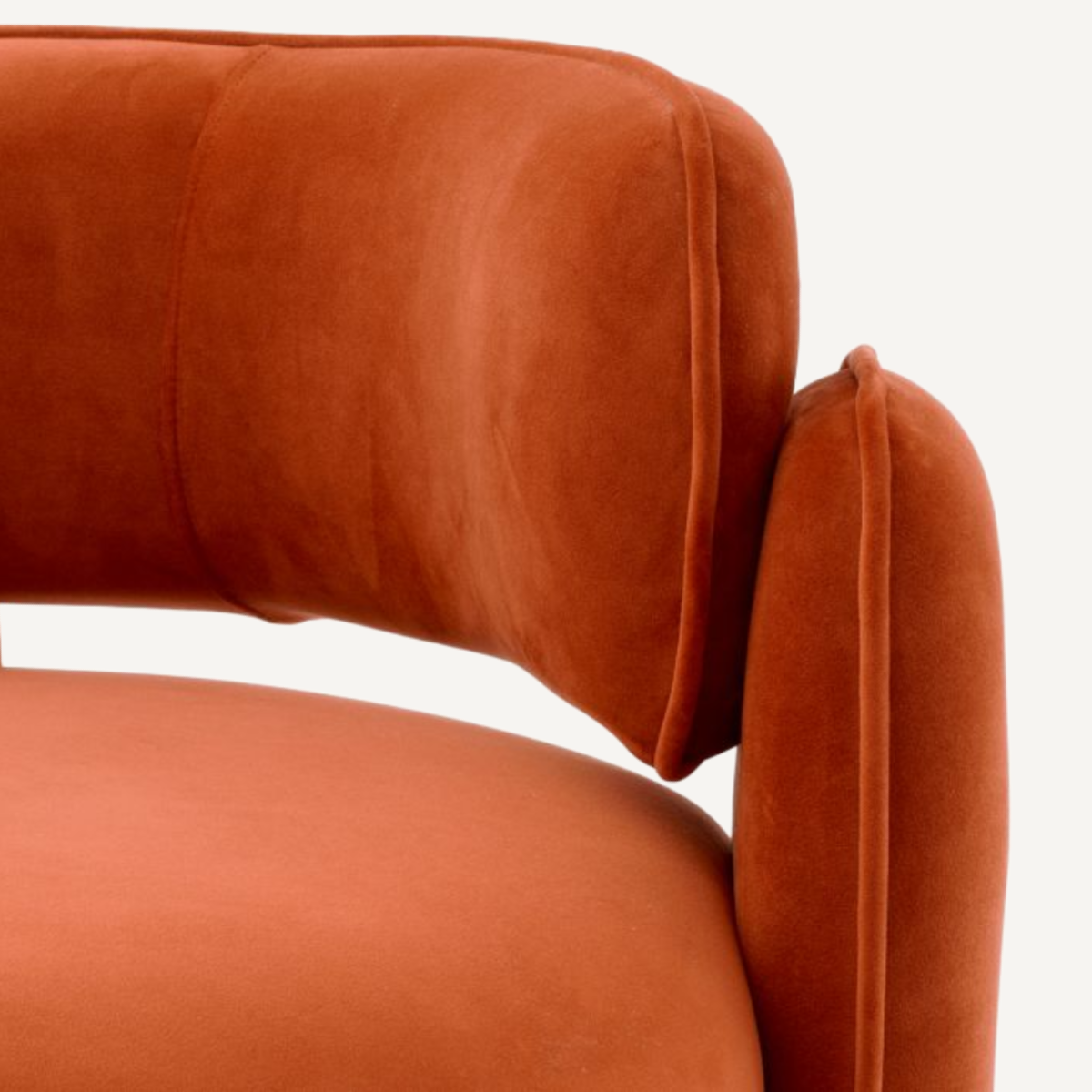 Fauteuil en velours orange | Eichholtz Chaplin | REMO-HOME, mobilier et décoration d'intérieur