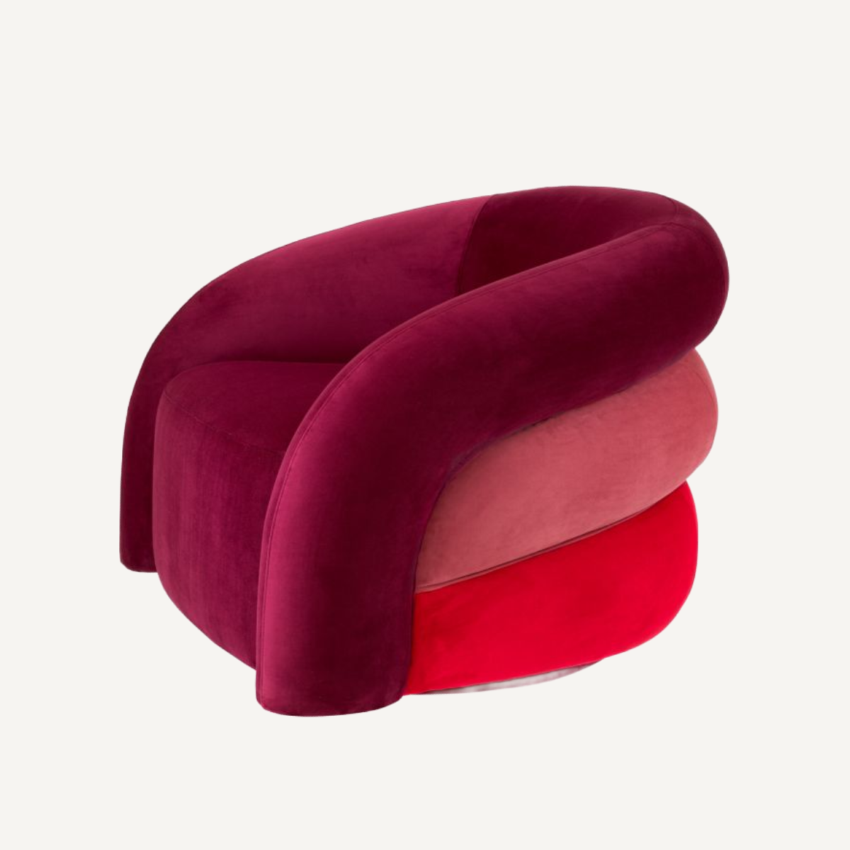 Fauteuil en velours rouge | Eichholtz Novelle | REMO-HOME, mobilier et décoration d'intérieur