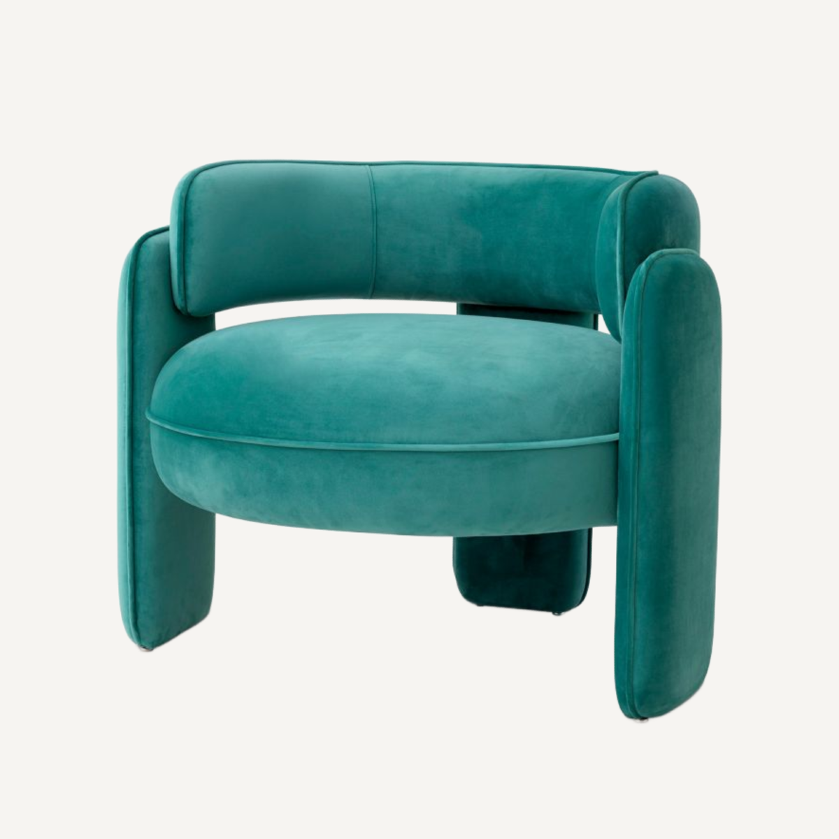 Fauteuil en velours turquoise | Eichholtz Chaplin | REMO-HOME, mobilier et décoration d'intérieur