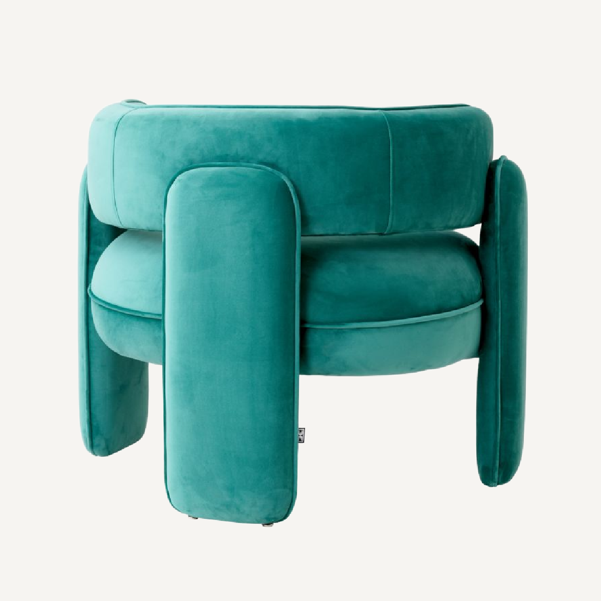 Fauteuil en velours turquoise | Eichholtz Chaplin | REMO-HOME, mobilier et décoration d'intérieur