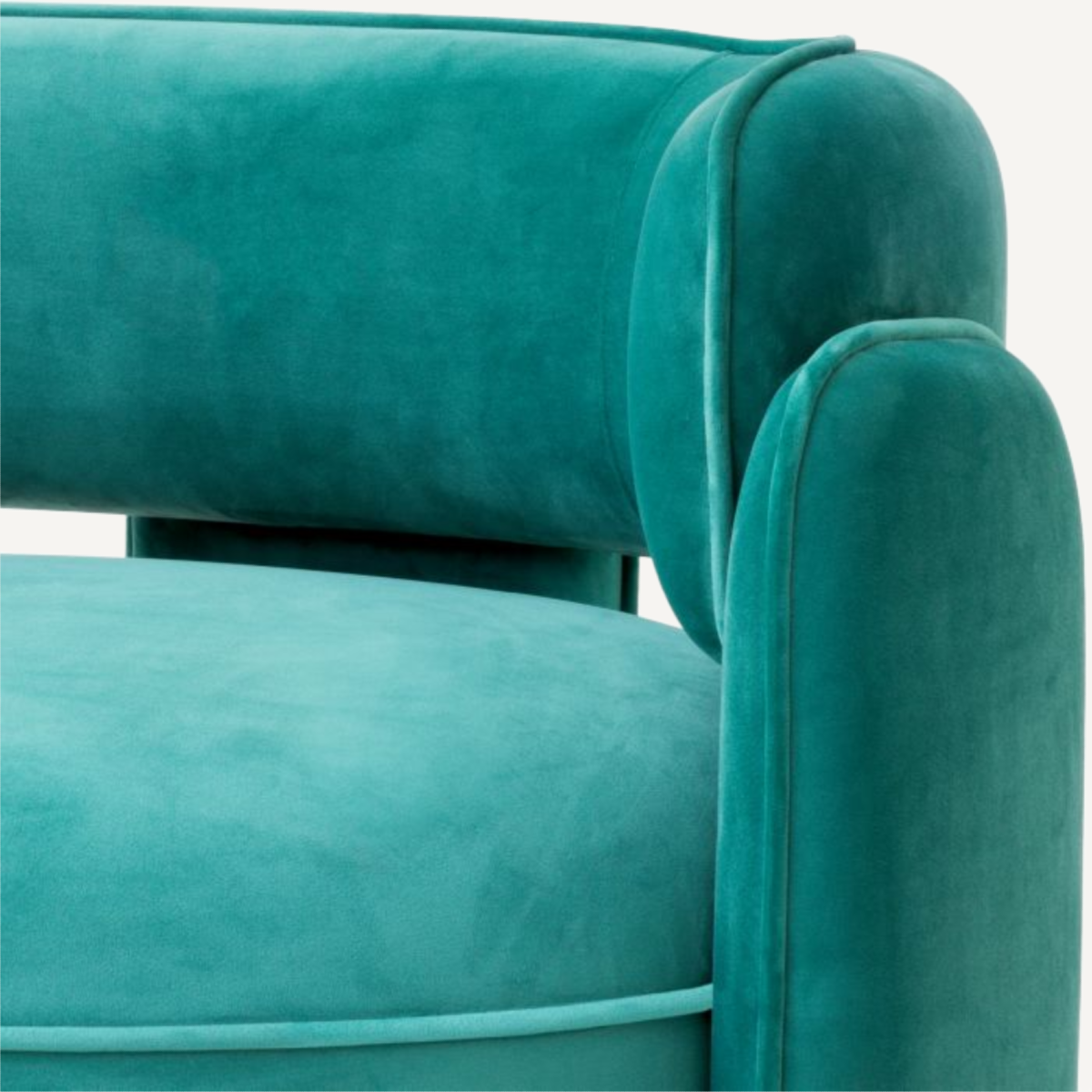 Fauteuil en velours turquoise | Eichholtz Chaplin | REMO-HOME, mobilier et décoration d'intérieur