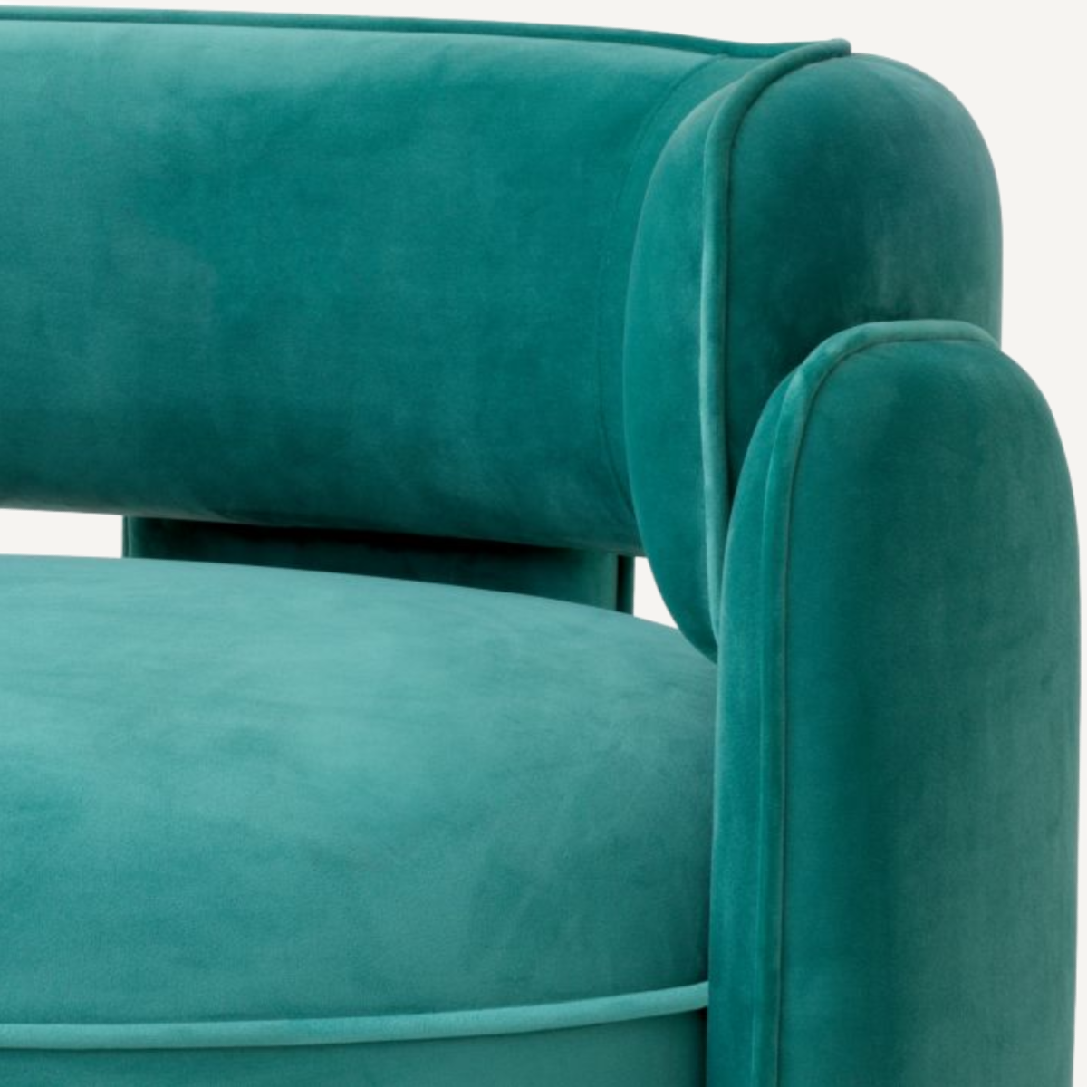 Fauteuil en velours turquoise | Eichholtz Chaplin | REMO-HOME, mobilier et décoration d'intérieur