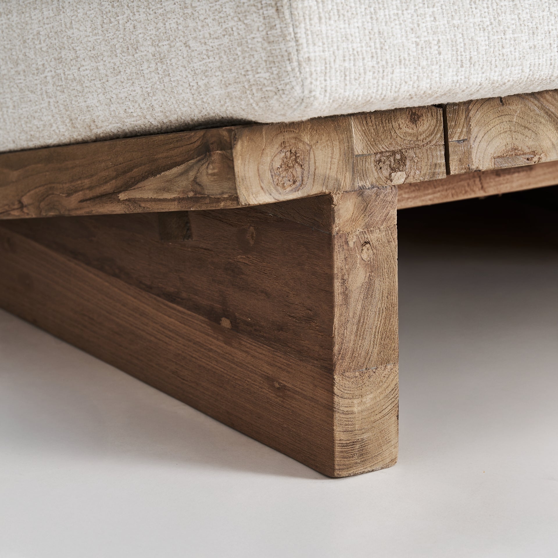 Fauteuil extérieur teck recyclé et tissu housse amovible | VICAL Pure | REMO-HOME, mobilier design et décoration d'intérieur