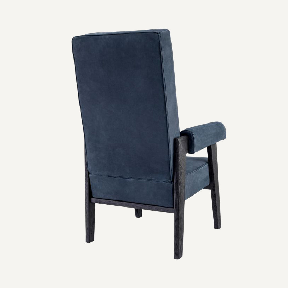 Fauteuil haut en nubuck bleu | Eichholtz Felippe | REMO-HOME, mobilier et décoration d'intérieur