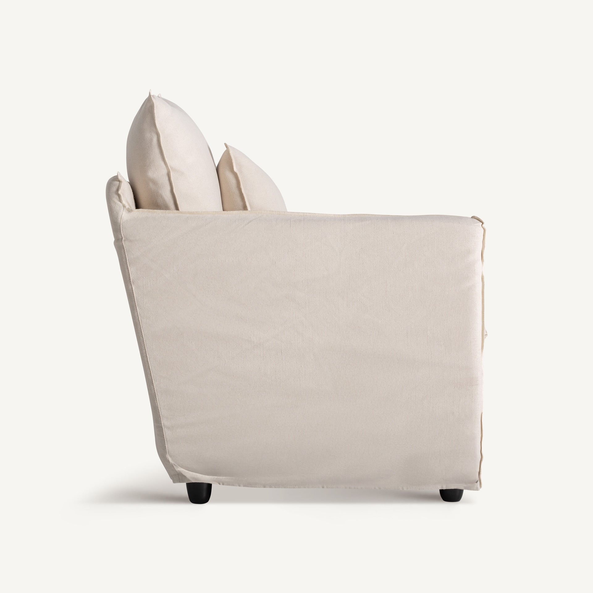 Fauteuil lin beige et coton | VICAL Pugnac | REMO-HOME, mobilier design et décoration d'intérieur