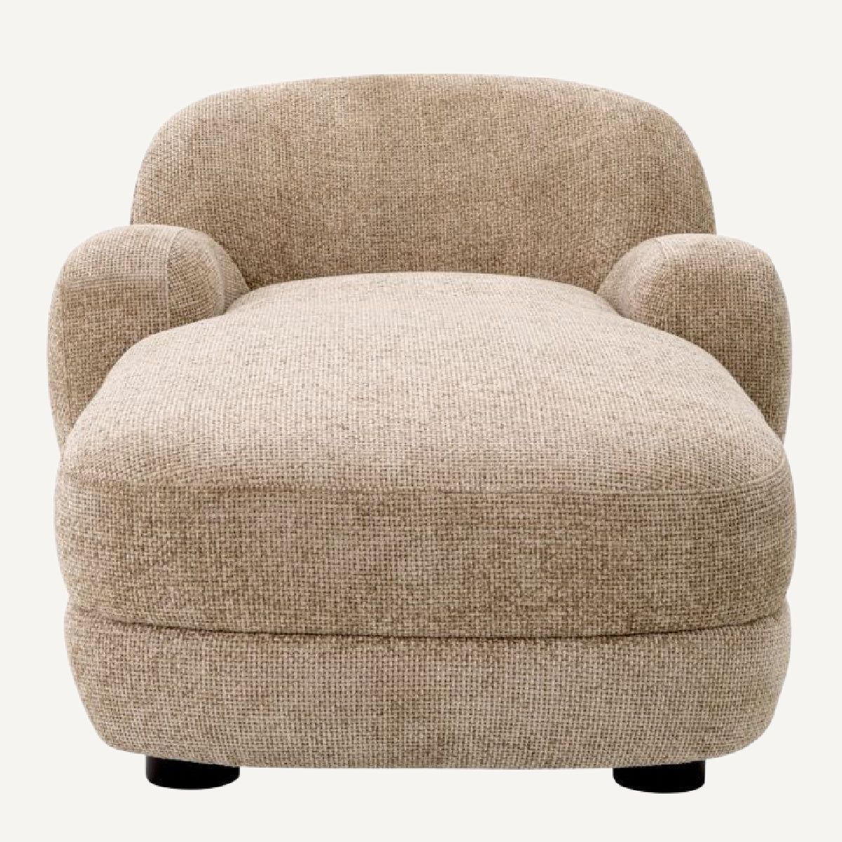 Fauteuil long en tissu sable | Eichholtz Udine | REMO-HOME, mobilier et décoration d'intérieur