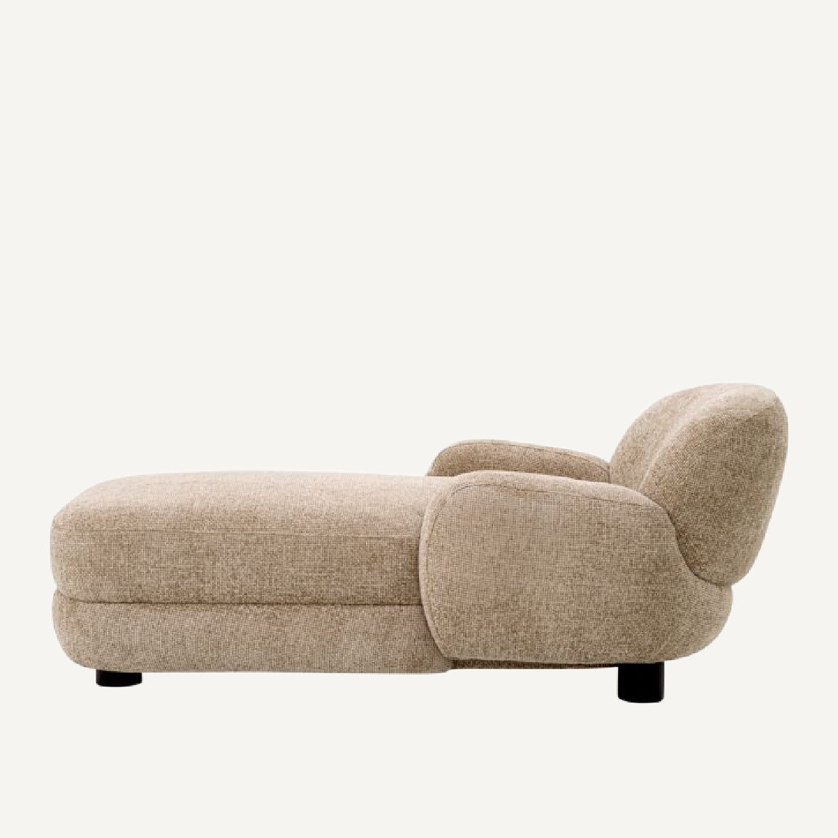 Fauteuil long en tissu sable | Eichholtz Udine | REMO-HOME, mobilier et décoration d'intérieur