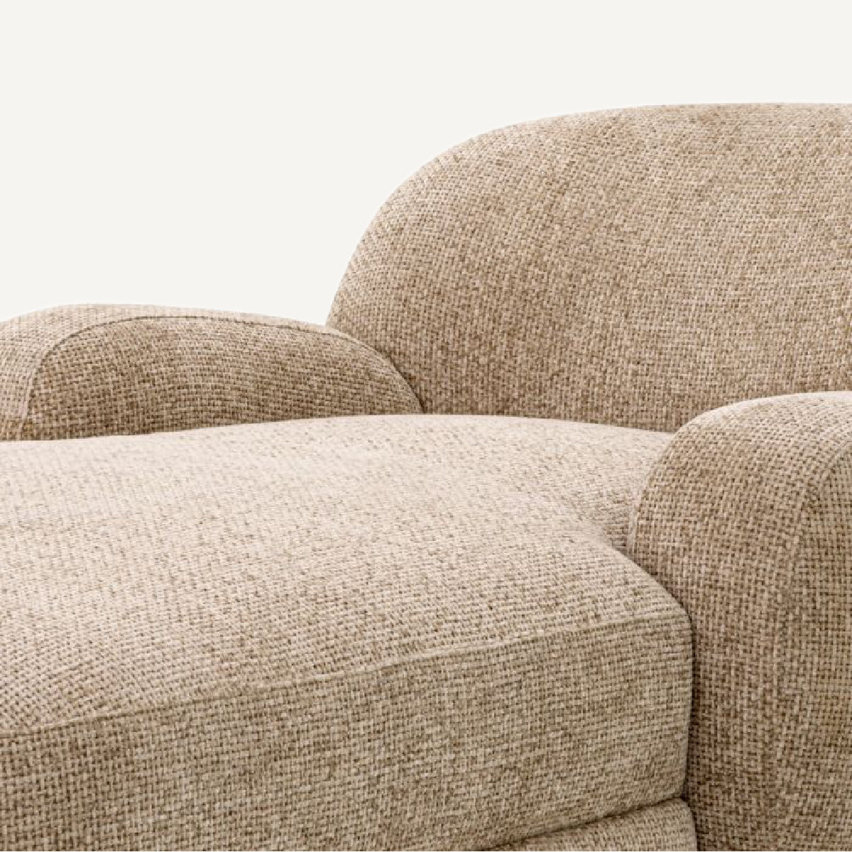 Fauteuil long en tissu sable | Eichholtz Udine | REMO-HOME, mobilier et décoration d'intérieur