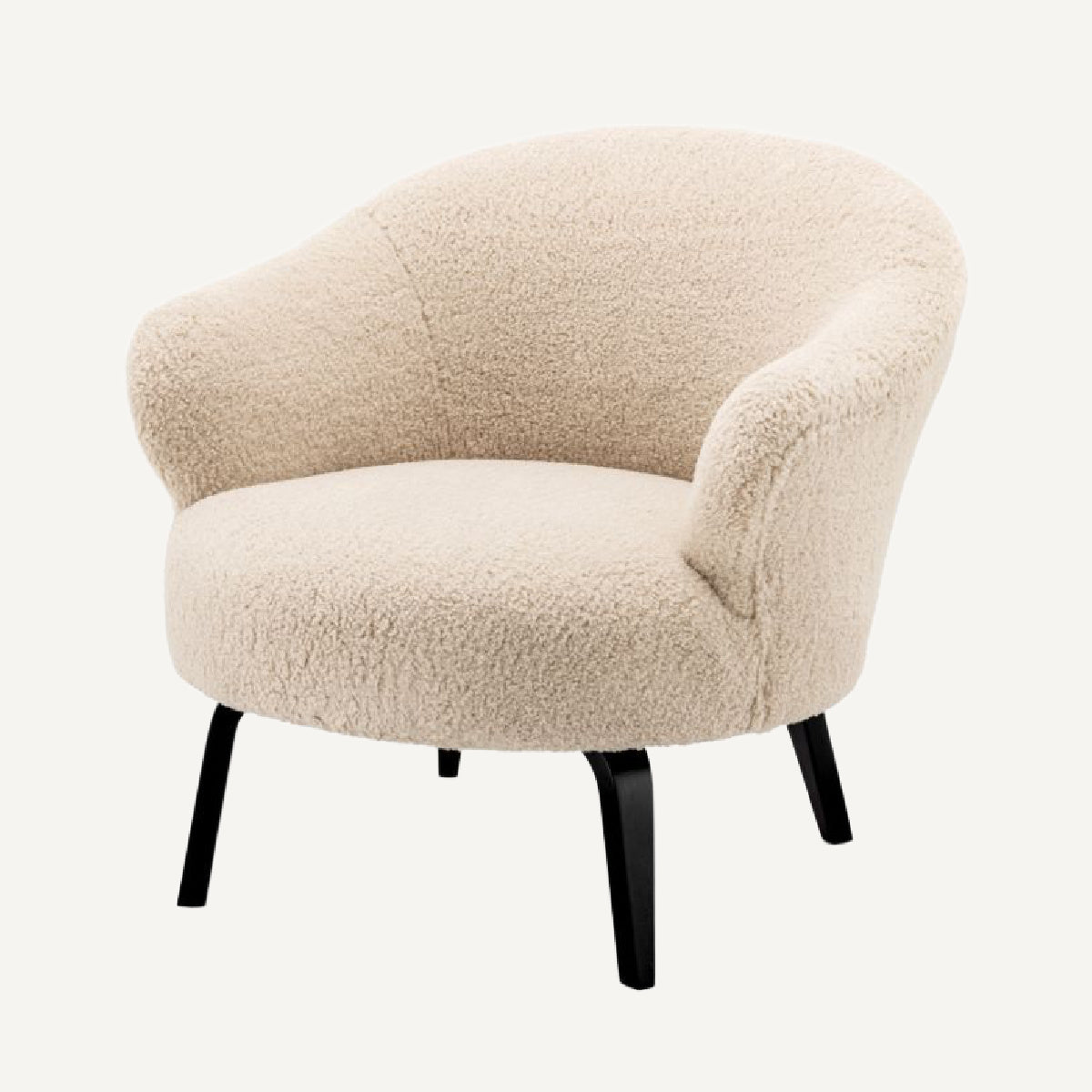 Fauteuil molletonné crème | Eichholtz Moretti | REMO-HOME, mobilier et décoration d'intérieur