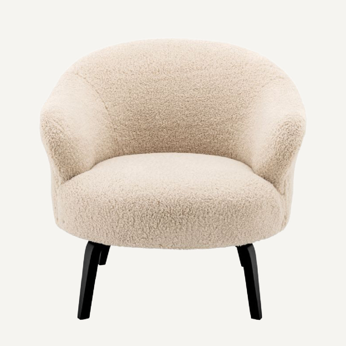 Fauteuil molletonné crème | Eichholtz Moretti | REMO-HOME, mobilier et décoration d'intérieur