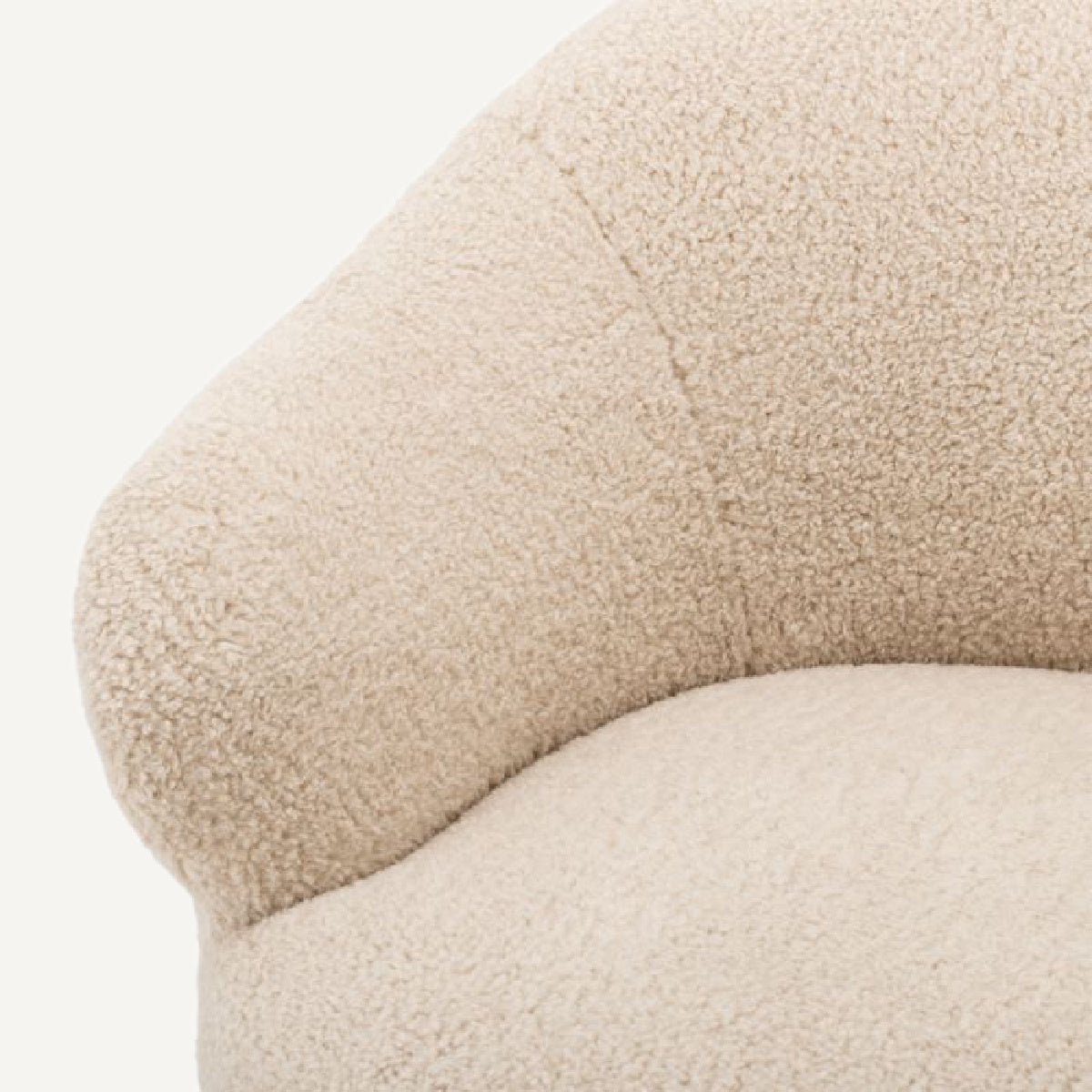 Fauteuil molletonné crème | Eichholtz Moretti | REMO-HOME, mobilier et décoration d'intérieur