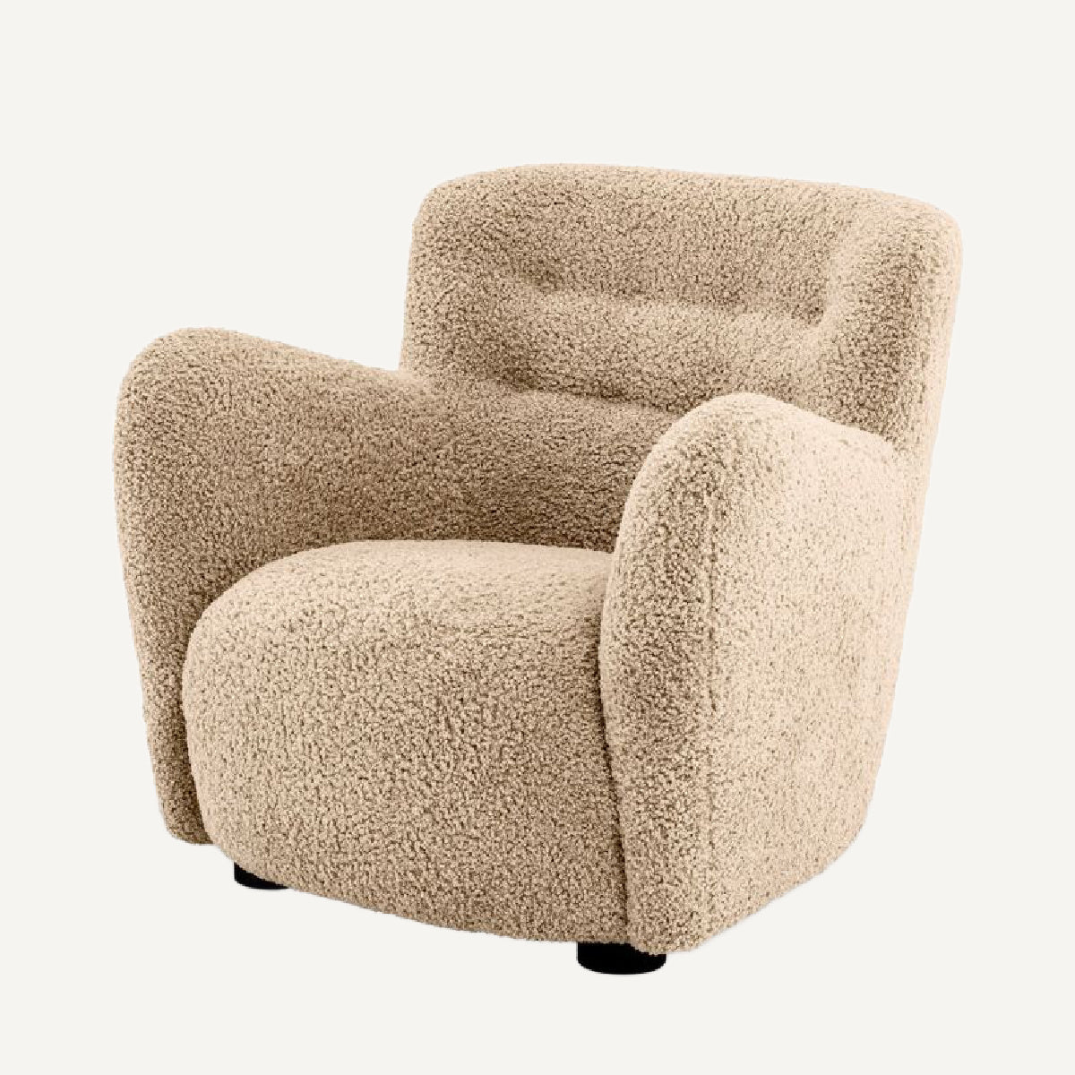 Fauteuil molletonné sable | Eichholtz Bixby | REMO-HOME, mobilier et décoration d'intérieur