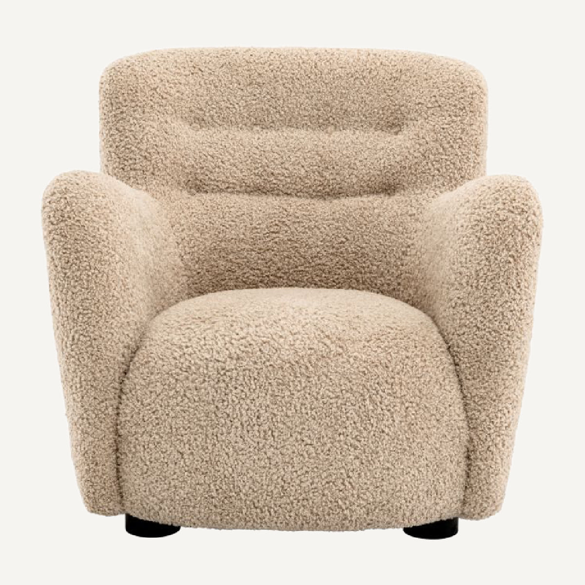 Fauteuil molletonné sable | Eichholtz Bixby | REMO-HOME, mobilier et décoration d'intérieur