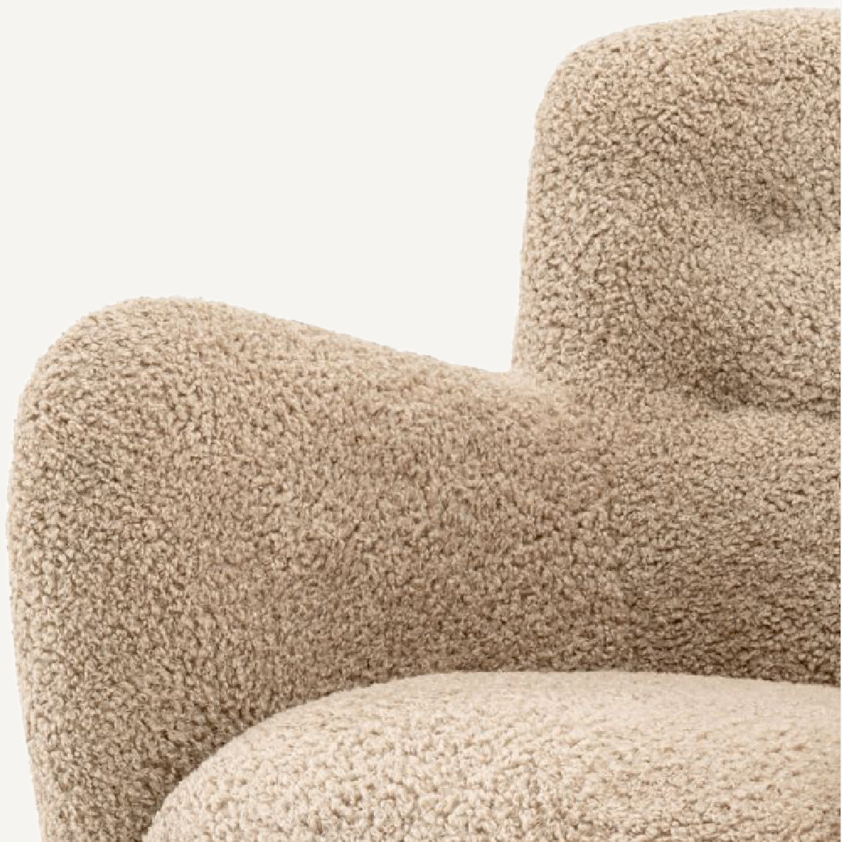 Fauteuil molletonné sable | Eichholtz Bixby | REMO-HOME, mobilier et décoration d'intérieur