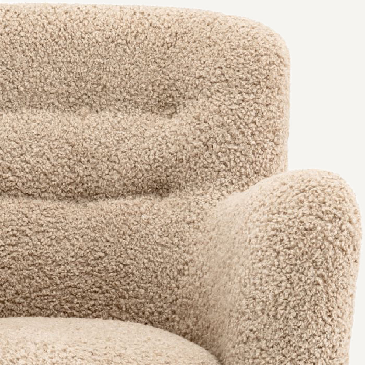 Fauteuil molletonné sable | Eichholtz Bixby | REMO-HOME, mobilier et décoration d'intérieur