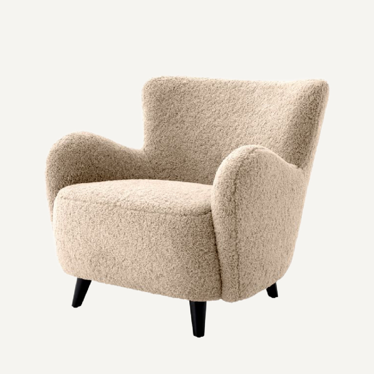 Fauteuil molletonné sable | Eichholtz Svante S | REMO-HOME, mobilier et décoration d'intérieur