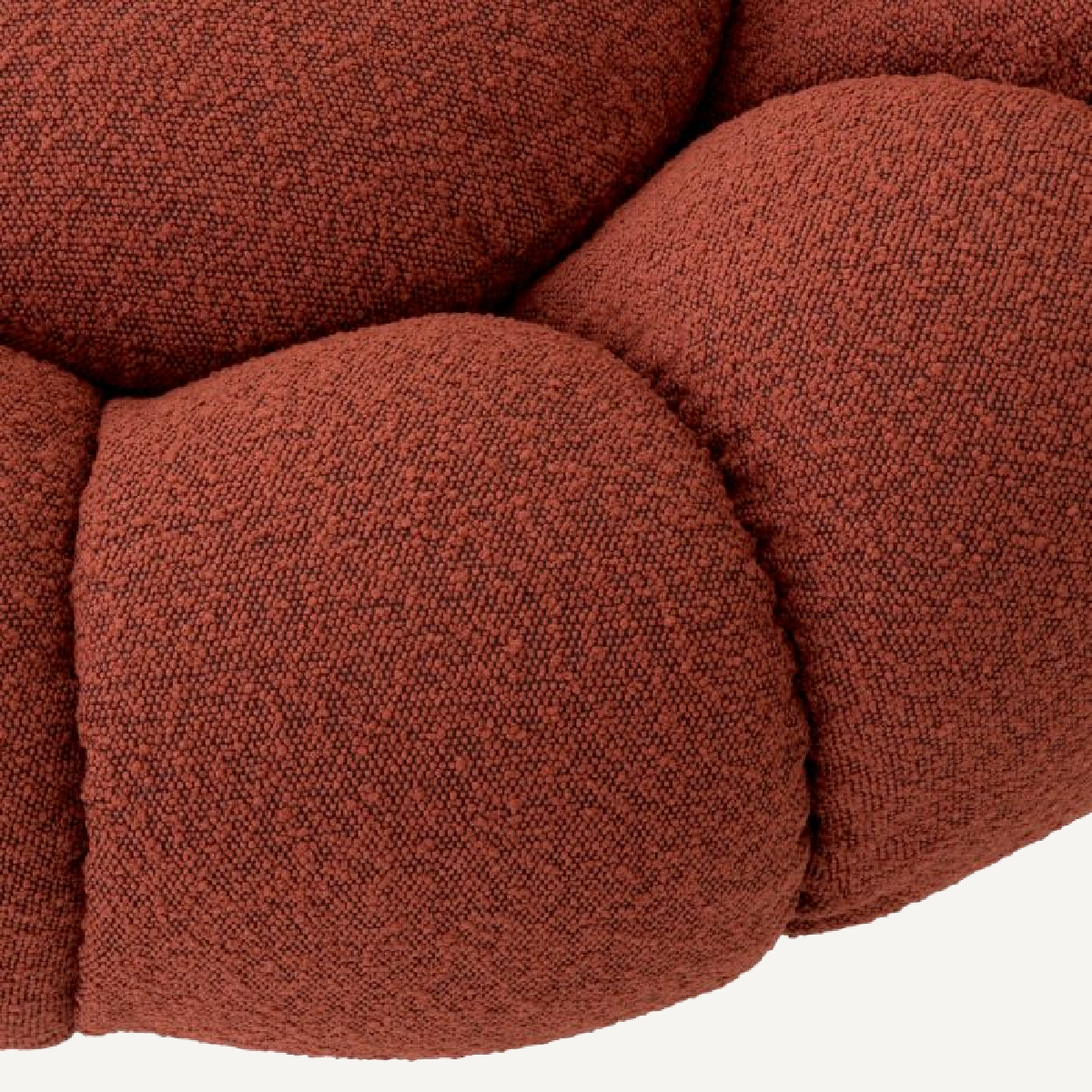 Fauteuil pivotant bouclé rouge | Eichholtz Mello | REMO-HOME, mobilier et décoration d'intérieur