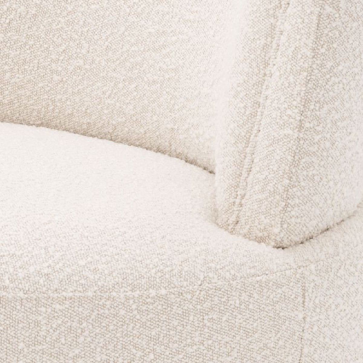 Fauteuil pivotant bouclé crème | Eichholtz Alonso | REMO-HOME, mobilier et décoration d'intérieur