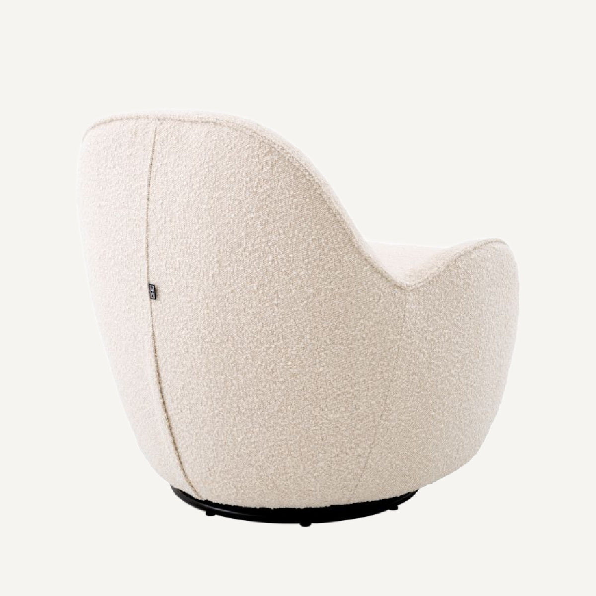 Fauteuil pivotant bouclé crème | Eichholtz Cupido | REMO-HOME, mobilier et décoration d'intérieur