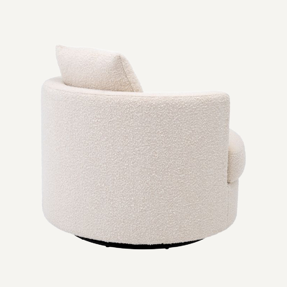 Fauteuil pivotant bouclé crème | Eichholtz Felix | REMO-HOME, mobilier et décoration d'intérieur