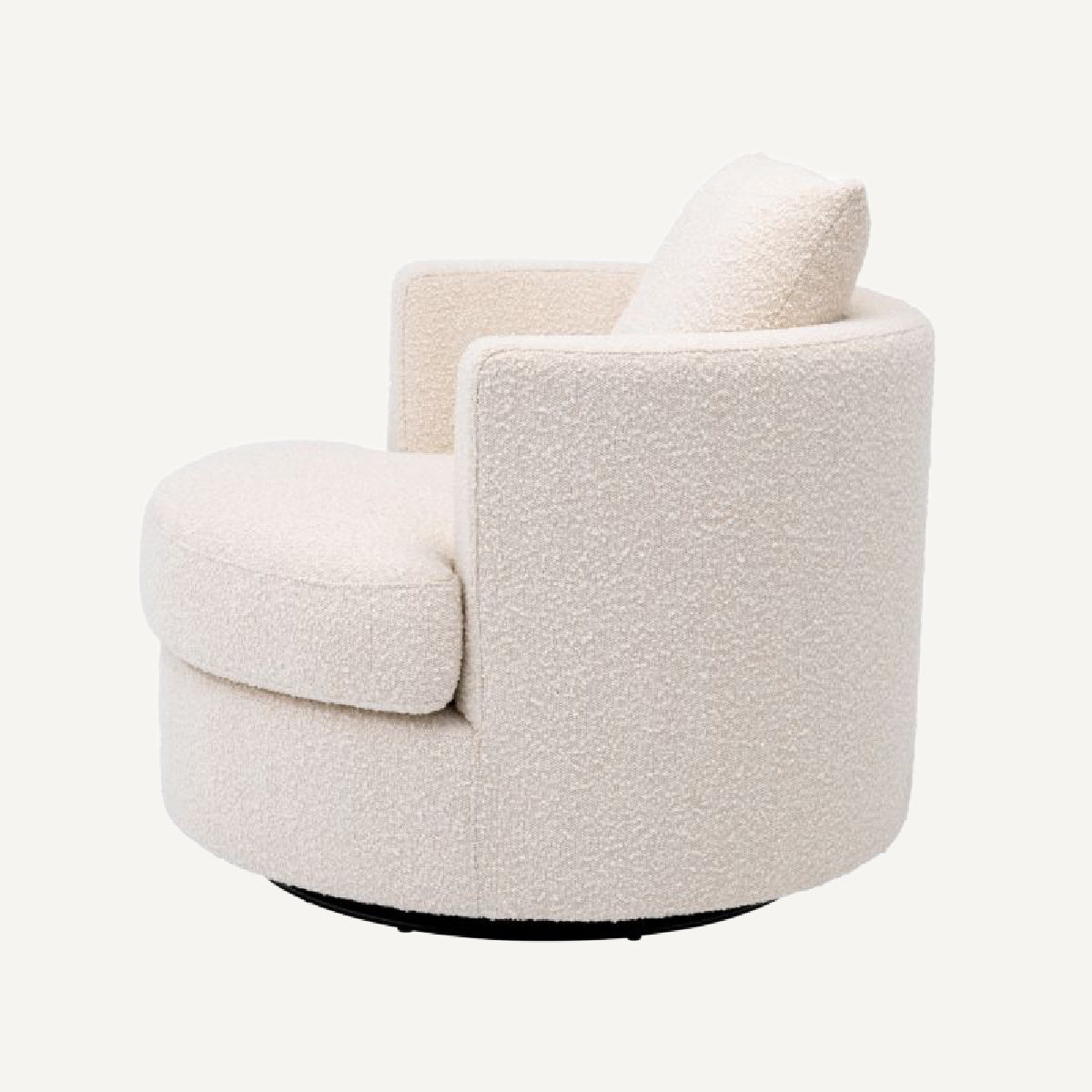 Fauteuil pivotant bouclé crème | Eichholtz Felix | REMO-HOME, mobilier et décoration d'intérieur