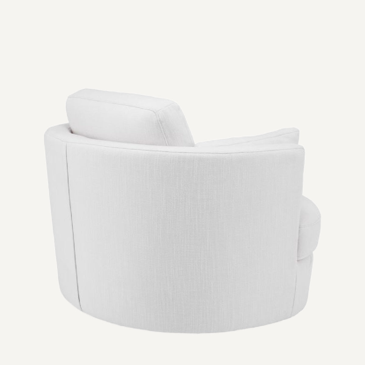 Fauteuil pivotant en tissu blanc | Eichholtz Clarissa | REMO-HOME, mobilier et décoration d'intérieur