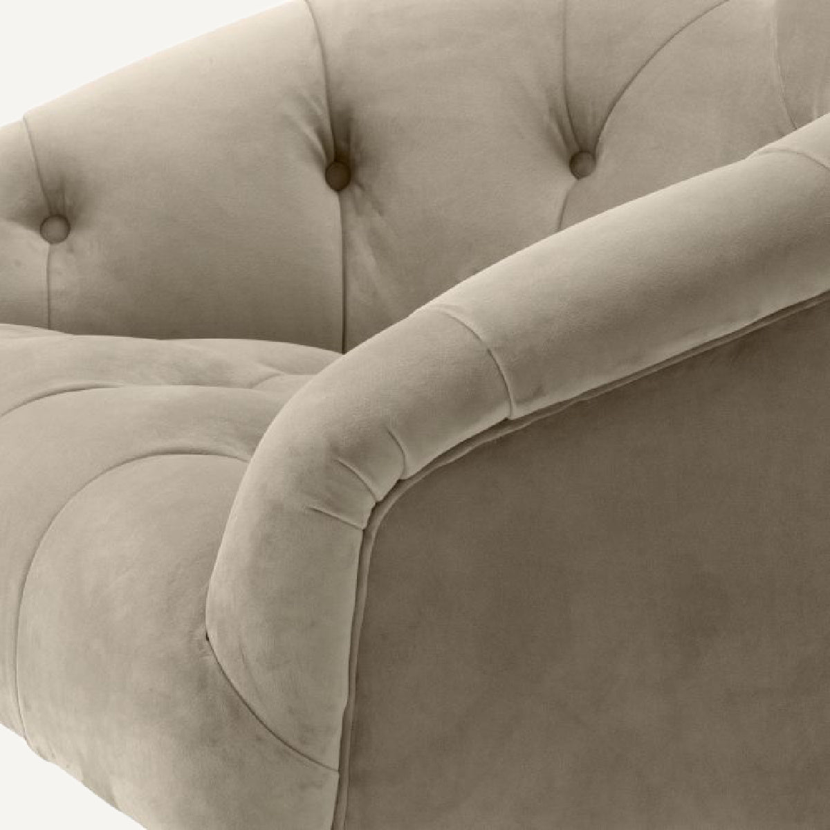 Fauteuil pivotant en velours greige | Eichholtz Gardner | REMO-HOME, mobilier et décoration d'intérieur