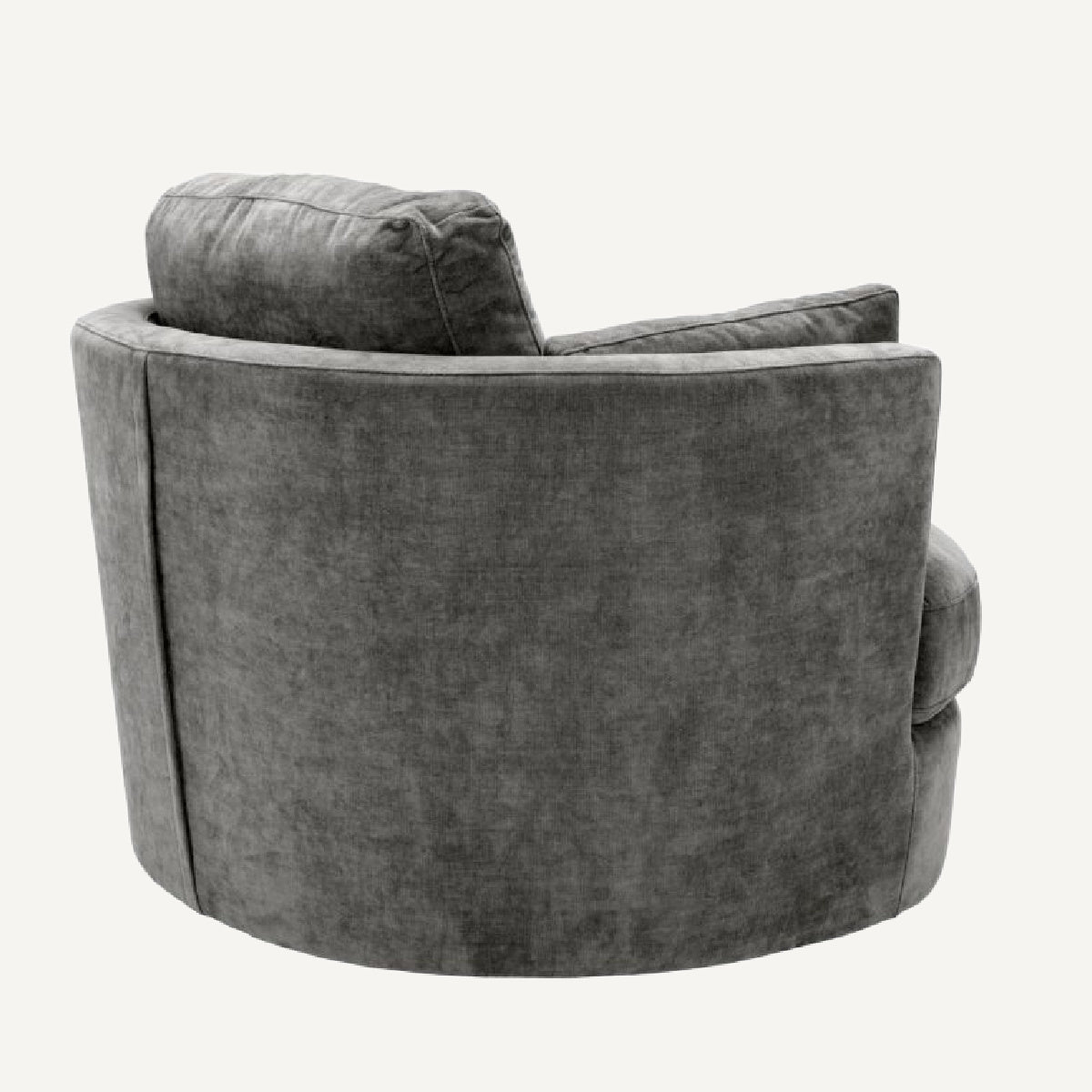 Fauteuil pivotant en velours gris | Eichholtz Clarissa | REMO-HOME, mobilier et décoration d'intérieur