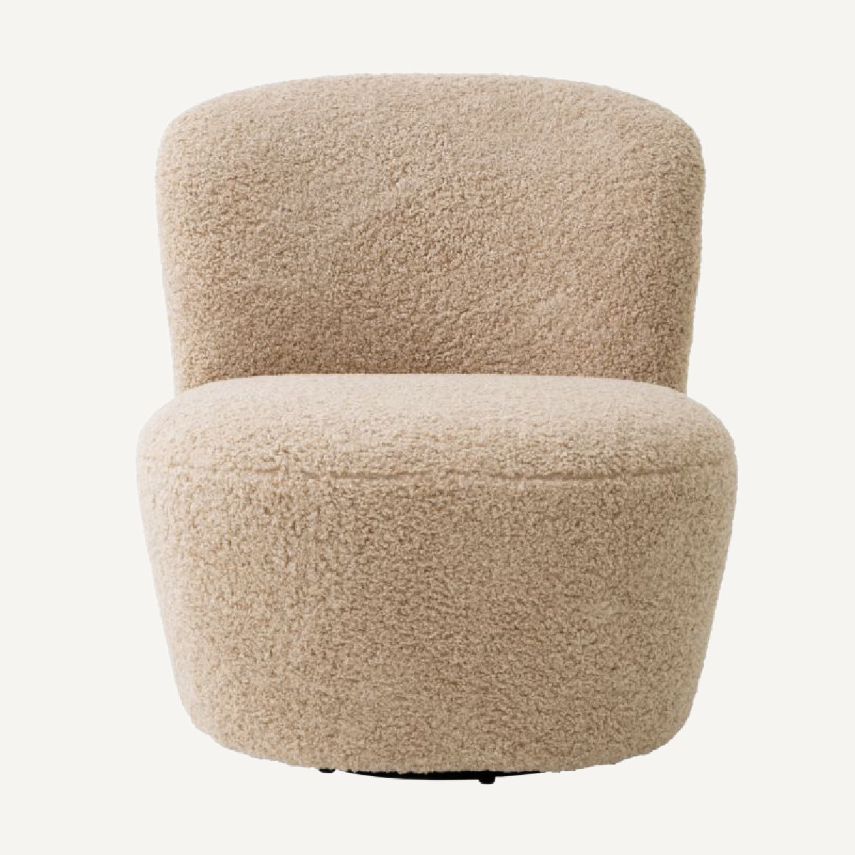 Fauteuil pivotant molletonné sable | Eichholtz Doria | REMO-HOME, mobilier et décoration d'intérieur