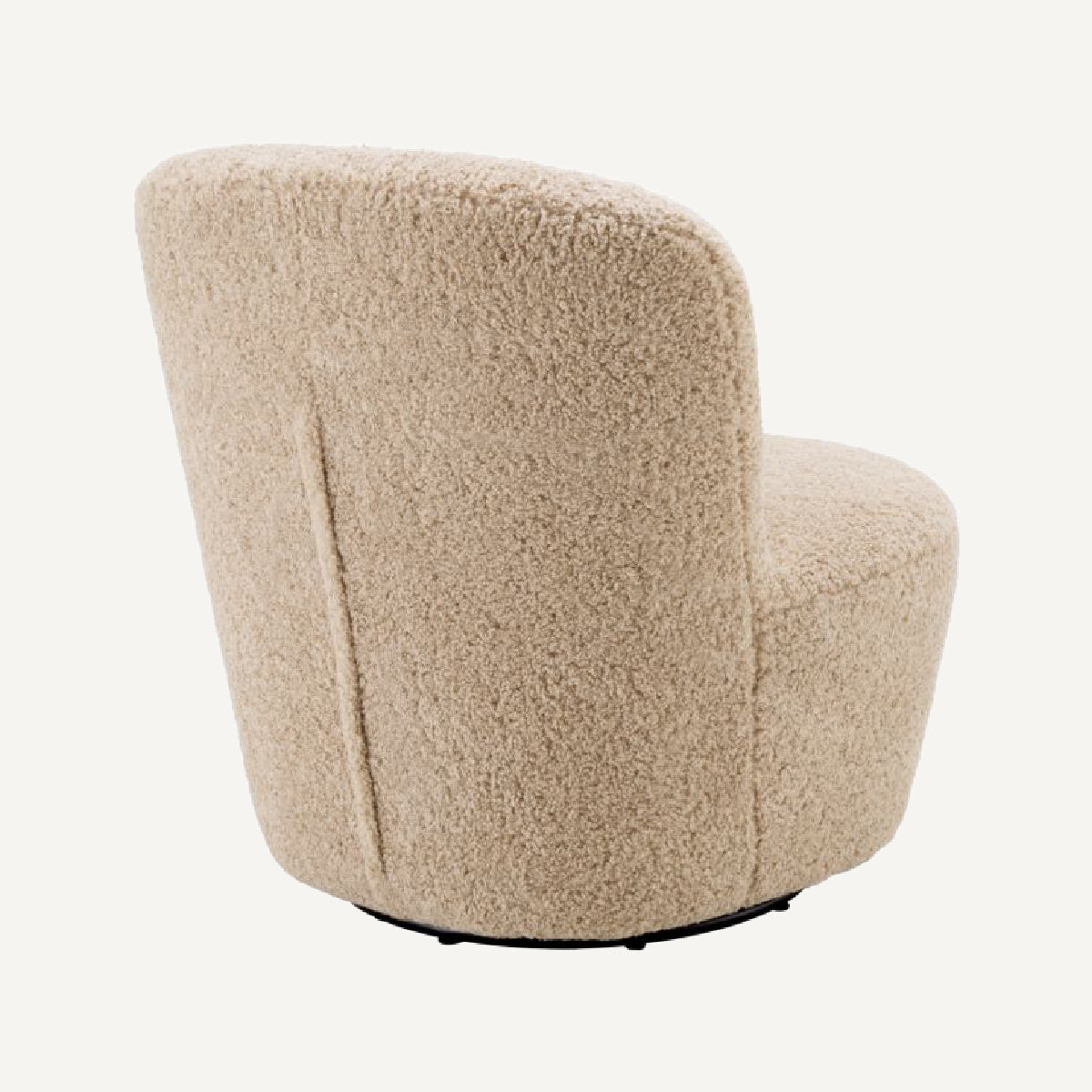 Fauteuil pivotant molletonné sable | Eichholtz Doria | REMO-HOME, mobilier et décoration d'intérieur